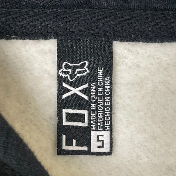 Fox Racing Hoodie Women Small Black White Sweatshirt‎ Full Zip MTB Adult - Picture 7 of 12